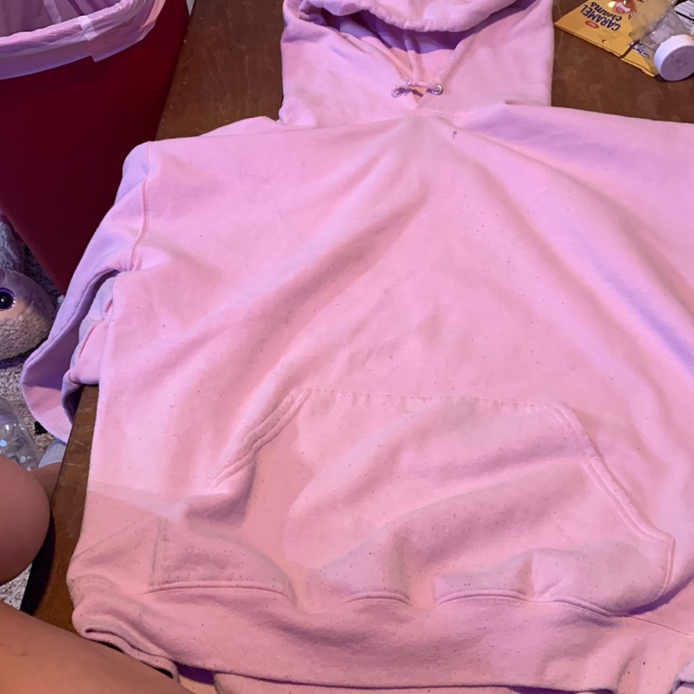 Large pink hoodie